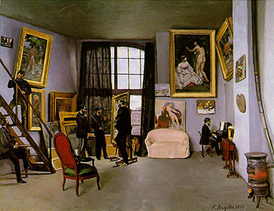 Studio in Rue de La Condamine Frederic Bazille